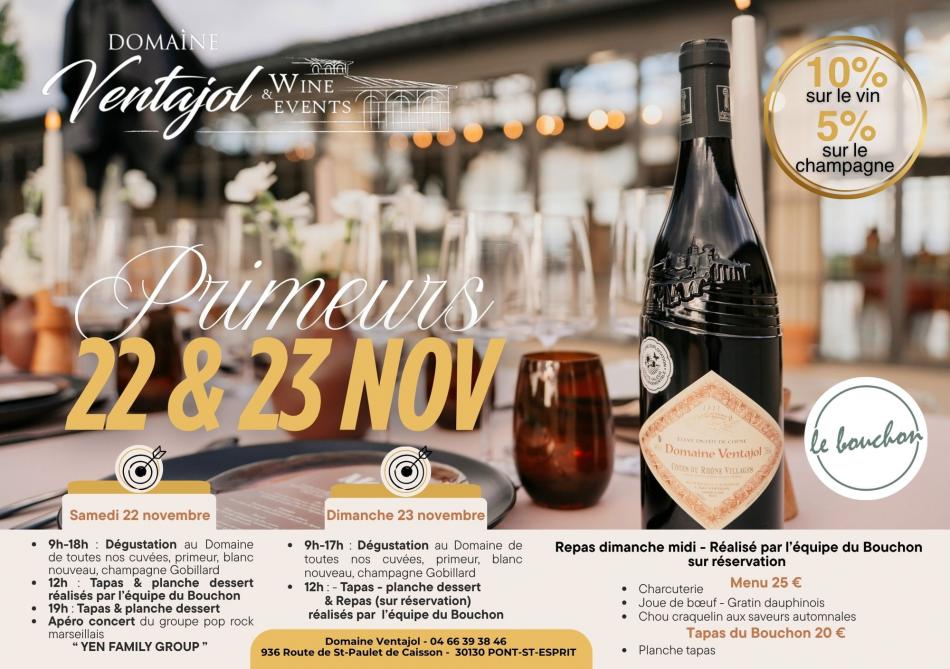 PRIMEURS 22 &23 novembre